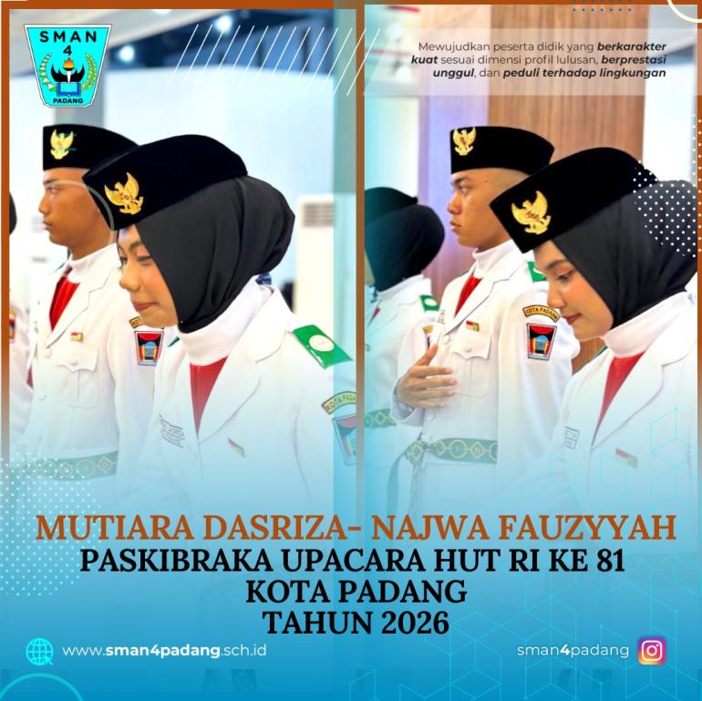 Bangga! Dua Siswi Terbaik SMAN 4 Padang Sukses Mengemban...