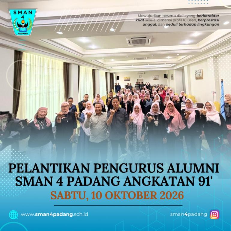 Mengusung Tema "Batuka Bukan Baganti", Pengurus Alumni SMAN...