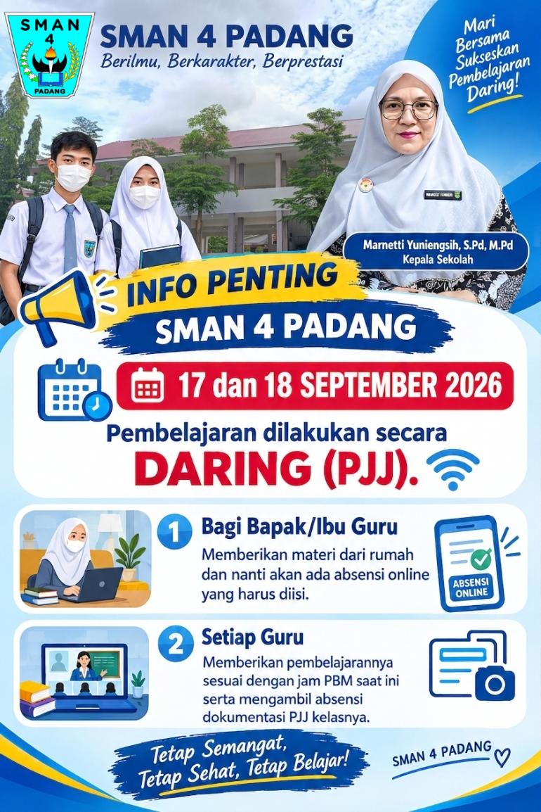 Pengumuman Resmi: SMAN 4 Padang Kembali Laksanakan...