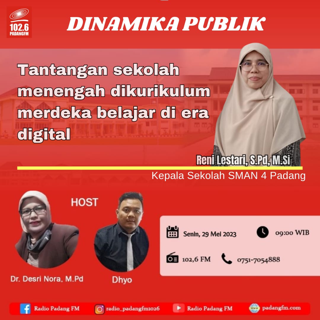 PADANG FM 
 TANTANGAN SEKOLAH MENENGAH DIKURIKULUM MERDEKA...