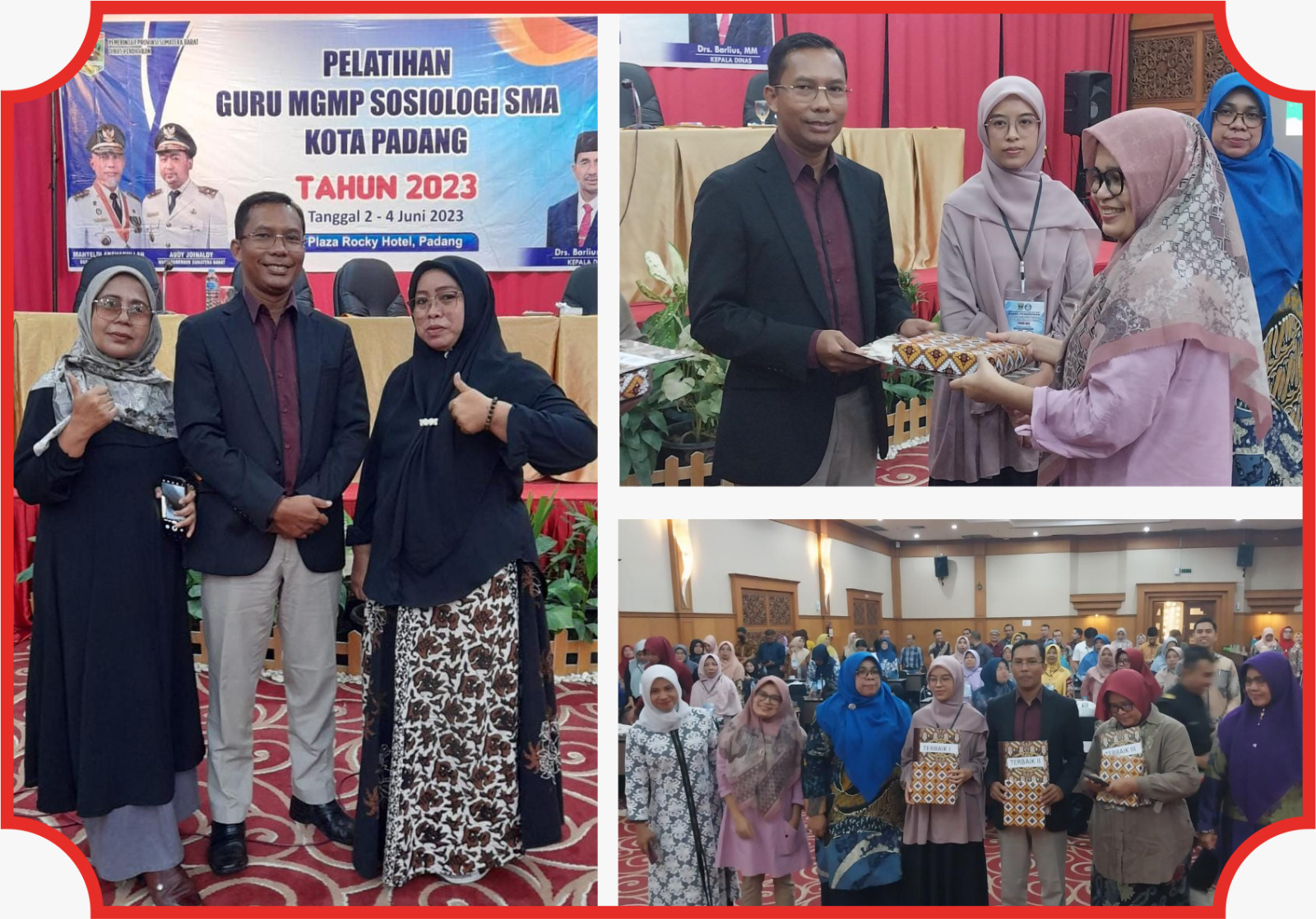 GURU SMAN 4 PADANG  
MENGIKUTI 
PELATIHAN GURU SOSIOLOGI...