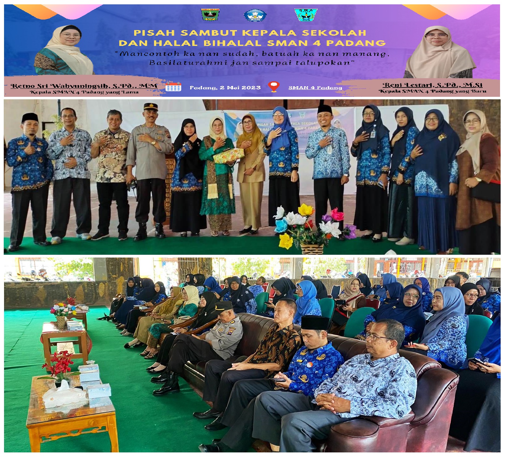 ACARA PISAH SAMBUT RETNO SRI WAHYUNINGSIH, S.Pd, MM DENGAN...