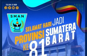 SMAN 4 Padang Ucapkan Selamat Hari Jadi Provinsi Sumatera...