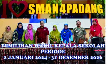 PEMILIHAN WAKIL KEPALA SEKOLAH 
 SMAN 4 PADANG 
 Masa Bakti 2 Januari 2024 - 31...