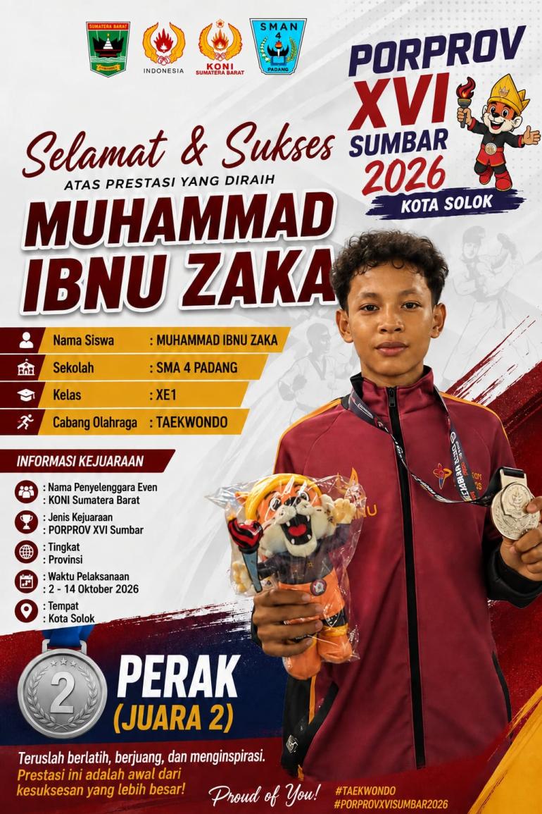 Prestasi Olahraga: Muhammad Ibnu Zaka Raih Medali Perak...