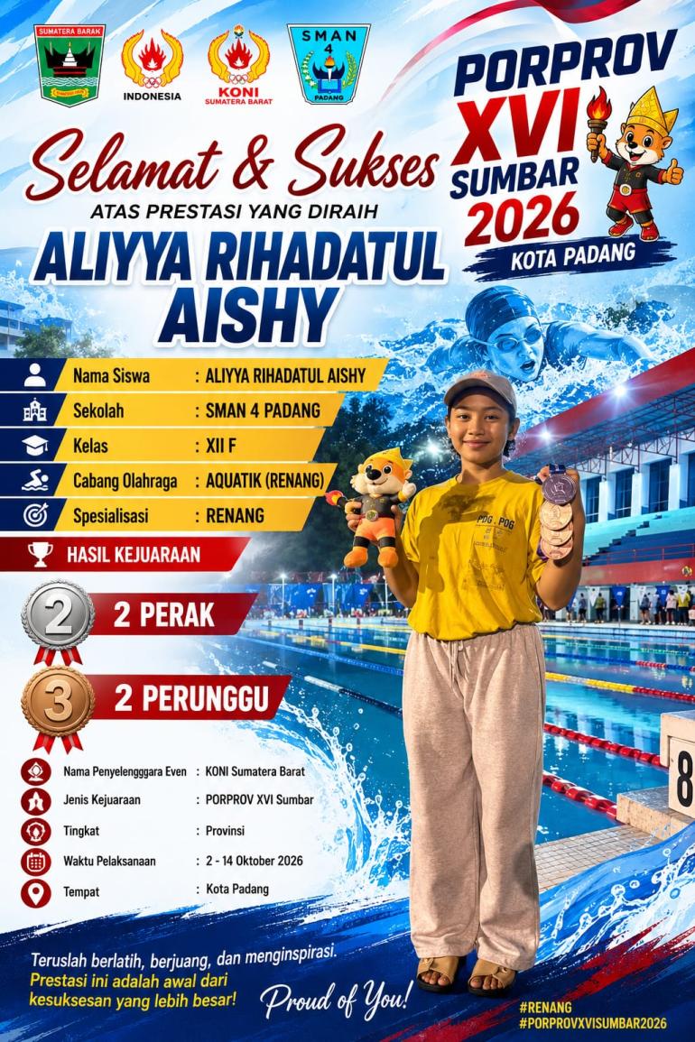 Prestasi Olahraga: Menerobos Gelombang Air, Aliyya...
